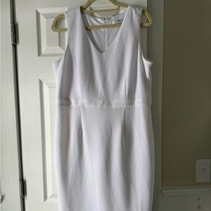 Studio One New York White Sleeveless Dress Size 14 EC1
